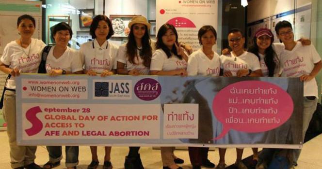 organizing team safe abortion campaign in Thailand