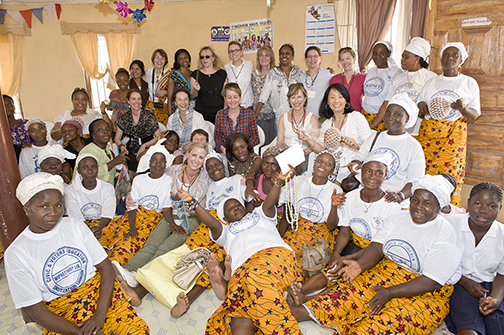 Nobel Women's Initiative Delegation to Liberia visits women's peace huts in Totota and Weala
