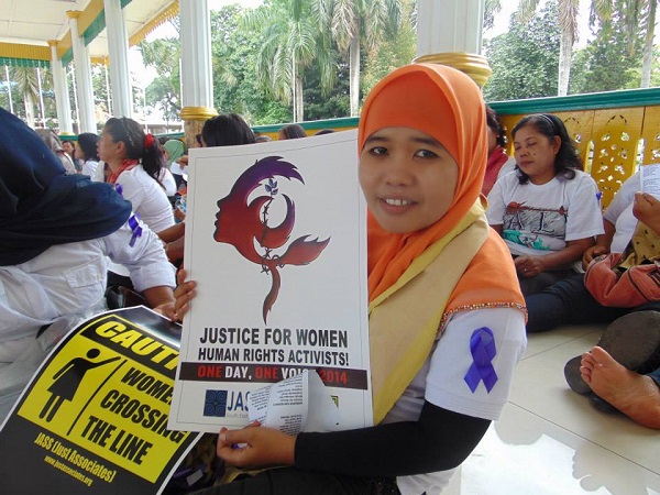 Young women at One Day, One Voice Indonesia