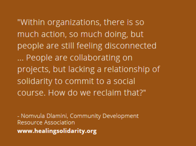 Healing Solidarity Nomvula Dlamini